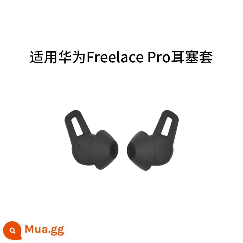 Thích hợp cho Huawei FreeLace Pro Tai Nghe Silicone Tay Nút Tai Tay Tay Cá Mập Tai Mũ Tai Cánh Tai Nẹp - [Một cặp cỡ lớn màu đen obsidian]