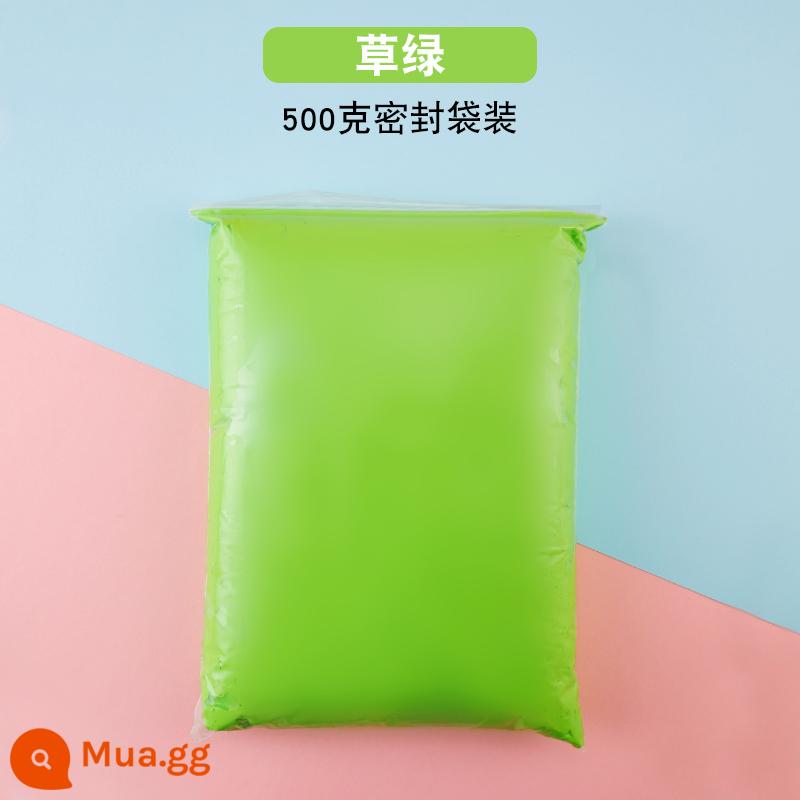 Đất siêu nhẹ 500g màu bùn túi lớn tự làm gương handmade không gian bùn plasticine đất sét nhẹ gói lớn 500g - Quả xanh 500g