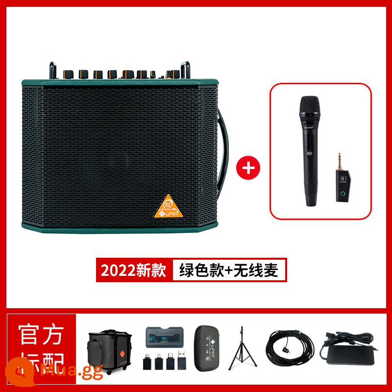 Khối Rubik Magic 3 Magic 3 Loa PlusX Hộp Điện Đàn Guitar Gỗ Ngoài Trời Sạc Guitar Chơi Và Hát Âm Thanh Karaoke Di Động - Phiên bản Plus X màu xanh đậm 2022 + một micro gốc