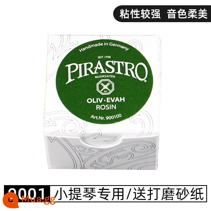 Đức nhập khẩu chính gốc PIRASTRO Piasto violon rosin cello đàn nhị bass rosin - Nhựa thông mềm 9001 Green Beauty (thích hợp cho violin/viola)