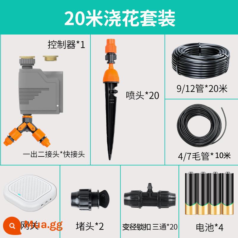 Điện thoại di động điều khiển từ xa thiết bị tưới cây tự động hộ gia đình chậu hoa WIFI điều khiển thời gian thông minh thủy lợi hiện vật - Bộ điều khiển WIFI điện thoại di động RC-06 gói 20 mét