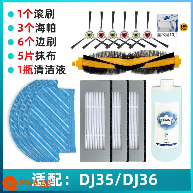 Được trang bị phụ kiện rô-bốt quét Ecovacs chổi bên DJ35/36 chổi lăn giẻ lau dùng một lần hộp lọc bụi - Phiên bản giới hạn hoàn chỉnh không cần lo lắng