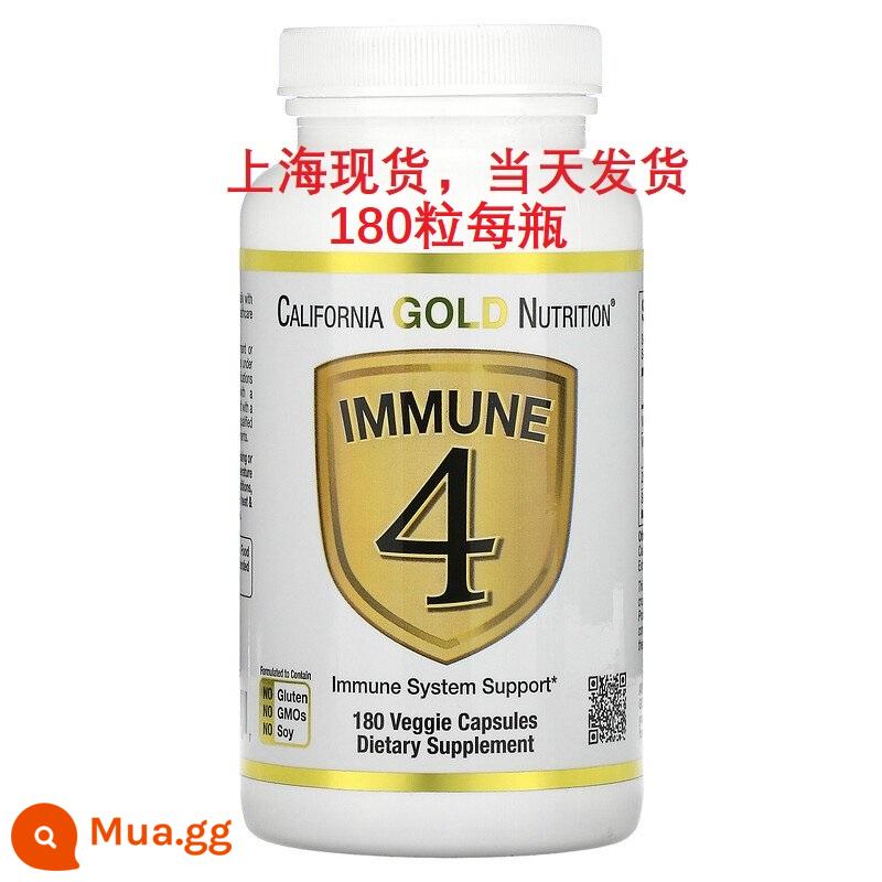 Miễn dịch 4 Kho báu dinh dưỡng vàng California Miễn dịch 4 Vitamin C Vitamin D Kẽm Selen - màu xanh lợt