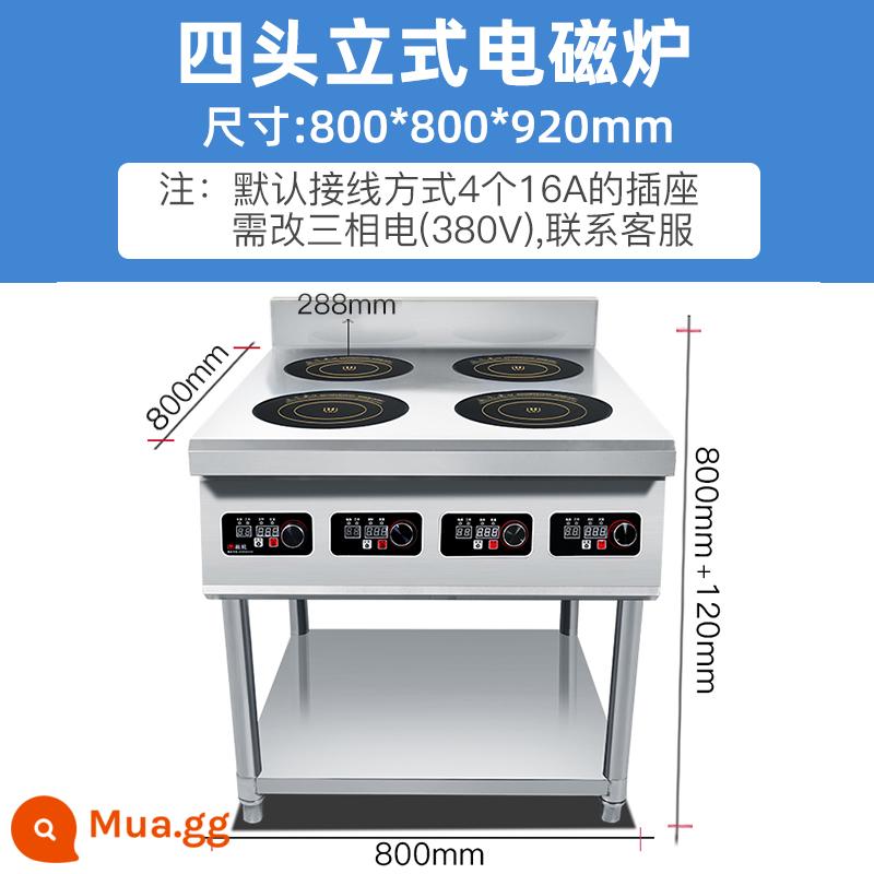 Bếp từ cảm ứng bốn đầu Weizhi thương mại Bếp cảm ứng nhiều đầu 3500W Bếp từ hai đầu bốn đầu công suất cao Bếp lẩu cay 4 đầu - Bếp cảm ứng thẳng đứng bốn đầu