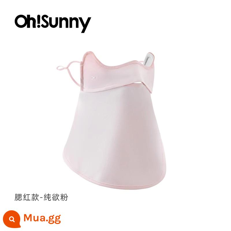 Ohsunny má hồng mặt nạ chống nắng toàn mặt chống tia UV bảo vệ cổ thoáng khí góc mắt khi lái xe mặt nạ che nắng - Phấn má hồng dạng Pure Desire Powder