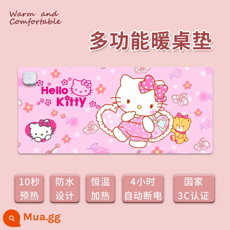 Mèo Kitty sưởi ấm miếng lót chuột bé gái quá khổ da mùa đông văn phòng nghiên cứu bản đồ tùy chỉnh sưởi ấm bàn thảm - Mèo Kitty-14