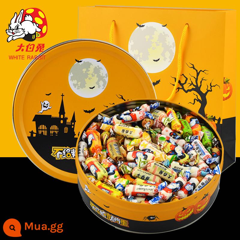 Kẹo bơ cứng thỏ trắng Guanshengyuan Mười hai hương vị hỗn hợp 500g Hộp quà tặng sáng tạo Lễ hội mùa xuân Kẹo năm mới - Kẹo bơ cứng hương vị hỗn hợp 500g [kiểu Halloween]