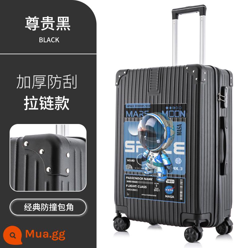 Hộp hành lý mới của Nans Astronomy Box nữ Tie Box Hộp da 20 inch Mật khẩu là mạnh mẽ, bền và dày - Phi hành gia đầu to bên trái ★ dây kéo ★ màu đen nổi bật