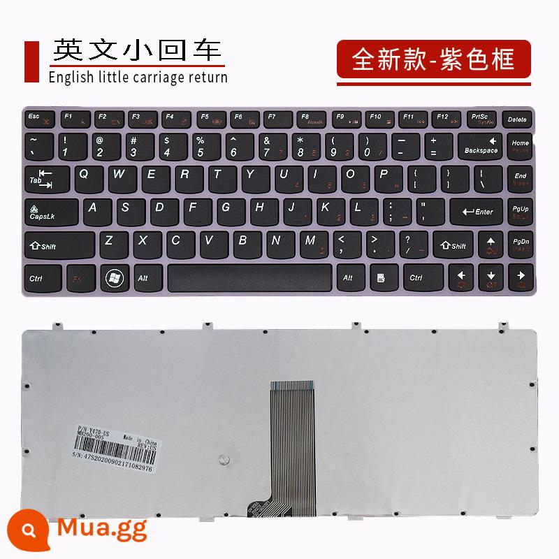 Bàn phím máy tính xách tay Lenovo IdeaPad Y470 Y470N Y470P Y471 Y471A Y475 Y470A - khung màu tím