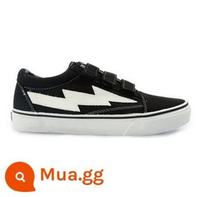 Uncle Si Chaoshe REVENGE X STORM Revenge Storm Flame Lightning Giày Low Top Giày vải Giày trượt ván - Hàng có sẵn Velcro màu đen