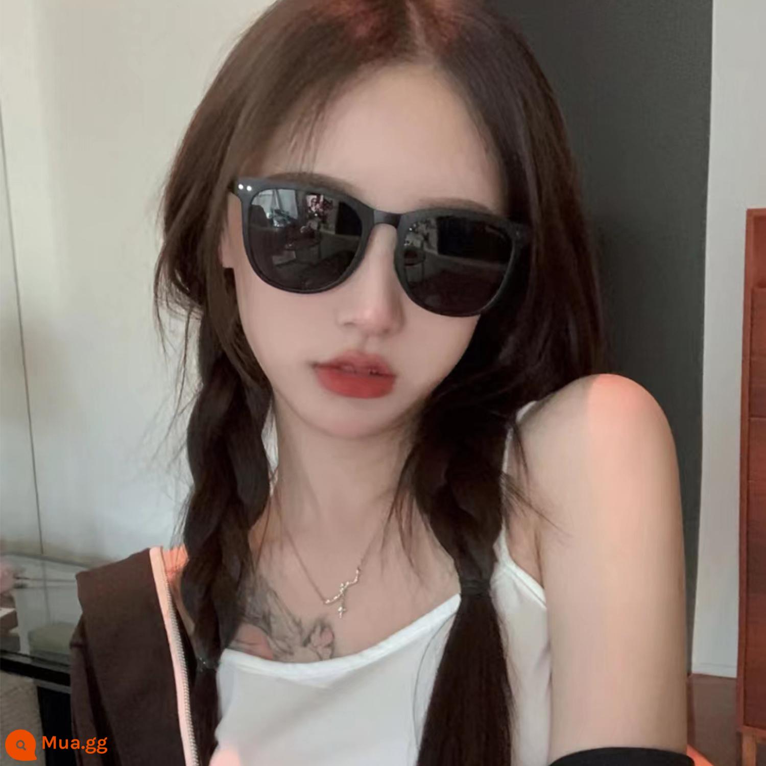 Banana Sunglasses Kính râm có thể gập lại Chống nắng Chống tia cực tím Thời trang Trọng lượng nhẹ với Chống hàng giả! Thật! - Chế độ xem ban ngày - Đen tuyền [Gấp cổ điển - Khung vuông và tròn] Độ truyền ánh sáng 11,2%