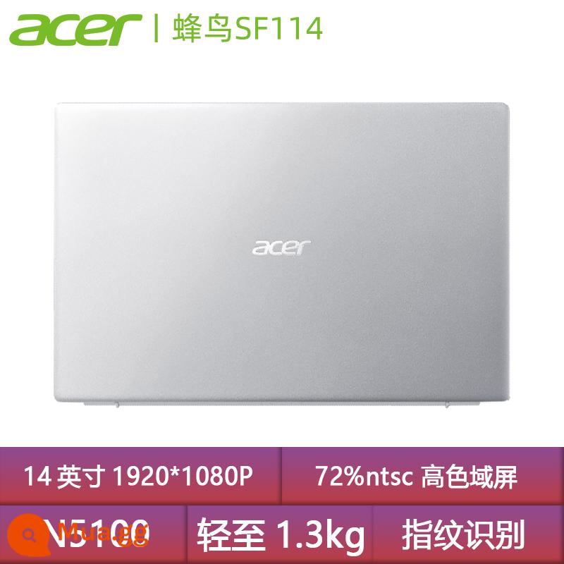 Acer/Acer Hummingbird SF114 Intel lõi tứ màn hình 14 inch HD nhận dạng vân tay mỏng và di động thời lượng pin dài máy tính xách tay văn phòng kinh doanh siêu mỏng netbook sinh viên - SF114:N5100 lõi tứ/Màn hình IPS 14 inch/vân tay/ánh sáng sao bạc