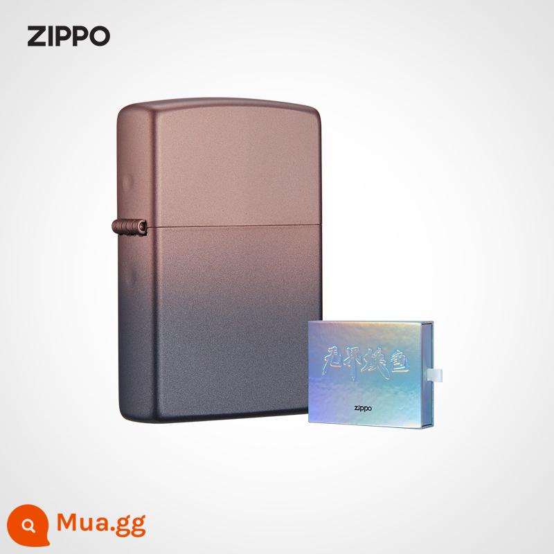 Kho Báu ZIPPO Chính Thức Soái Hạm Store Dune Dầu Hỏa Chống Gió Bật Lửa Sáng Tạo Gradient Huy Hiệu Cho Bạn Trai Quà Tặng - Vàng đen kiên quyết, máy mới không dầu