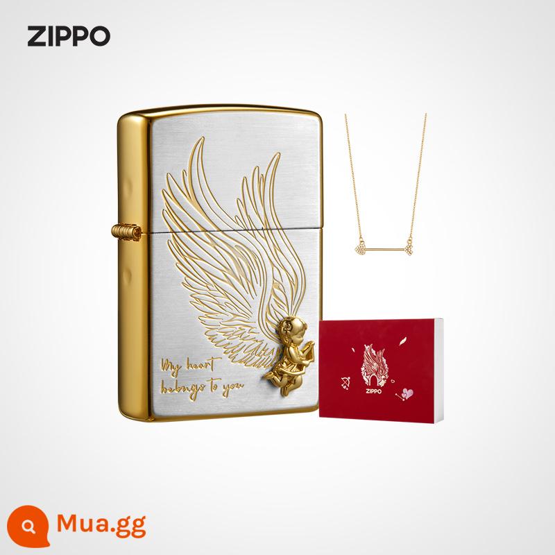 ZIPPO Chính Thức Flagship Store Kho Báu Mũi Tên Của Thần Cupid Bật Lửa Dầu Hỏa Little Eros Tặng Cặp Đôi Quà Tặng - Bộ mũi tên của Cupid Máy mới không dầu