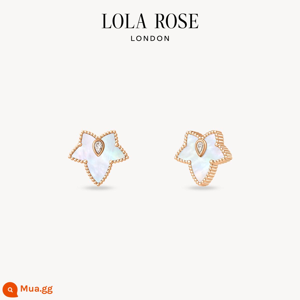 Lola Rose Lola Rose Bông tai thường xuân Bông tai nữ phổ biến Niche Sang trọng Quà tặng năm mới - Xà cừ trắng-LR60038