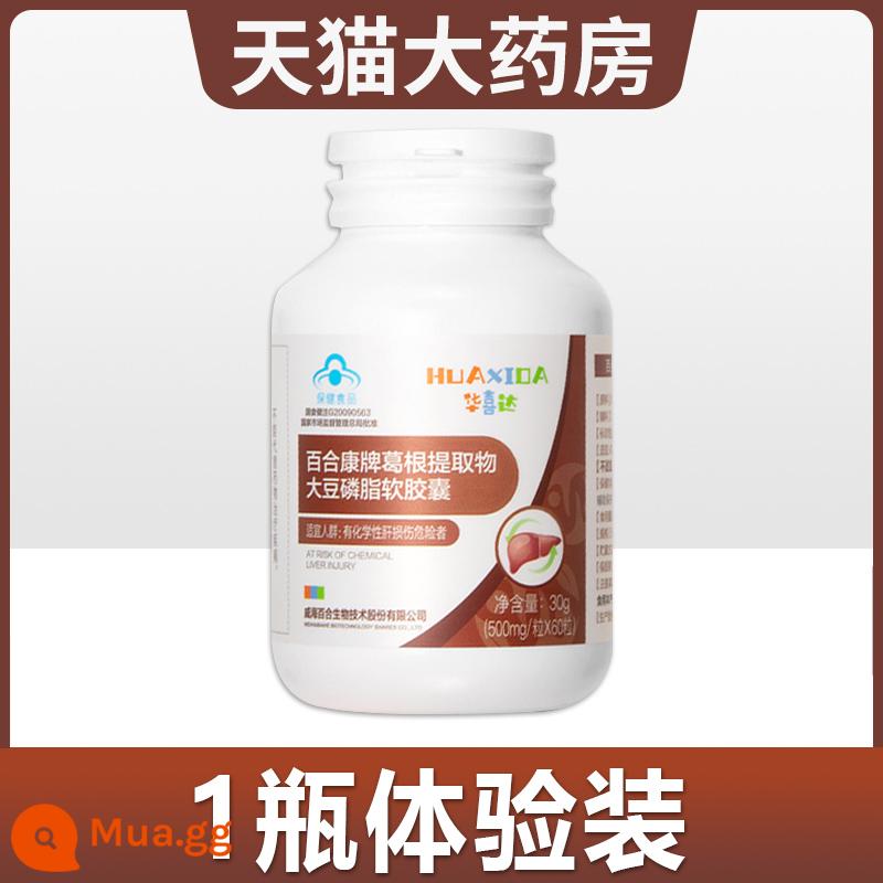 Huaxida Yihe Gan Capsule cửa hàng chính thức hàng đầu Baihekang Pueraria chiết xuất từ rễ đậu tương phospholipid viên nang mềm fl - 1 chai dùng thử [1 chai giao hàng thật] không tham gia mua hàng tặng quà