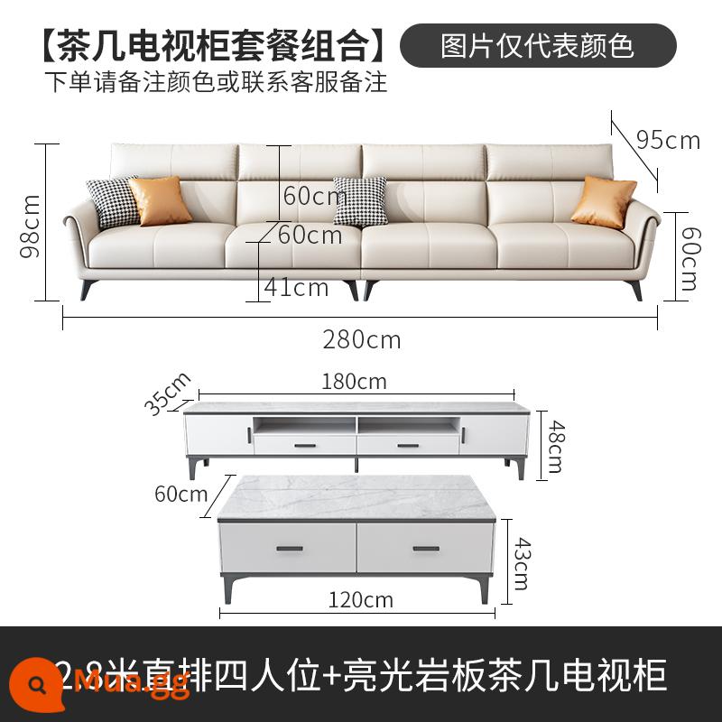 2022 Công nghệ mới Vải Sao sofa Đơn vị nhỏ, Ba người bốn người, Phòng khách Vải hiện đại đơn giản - Bốn chỗ ngồi (2,8 mét) + bàn cà phê và tủ TV