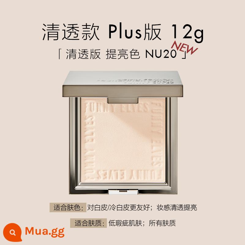 FunnyElves Fangli Soft Focus Honey Powder FE Phấn trang điểm lâu trôi Kem che khuyết điểm kiểm soát dầu không thấm nước Kem che khuyết điểm che khuyết điểm lỗ chân lông - Phiên bản trong suốt #nu20 Phù hợp với nhiều loại da, da trắng/da trắng mát