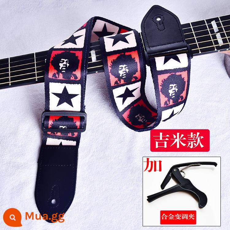 Túi đựng đàn guitar cho bé, phụ kiện đàn guitar, dây đeo đàn guitar dân gian, dây đeo đàn guitar cổ điển, dây đeo vai, đàn guitar điện bằng gỗ đeo chéo, phổ thông cho bé gái - Mẫu Jimmy đi kèm gắp + capo hợp kim