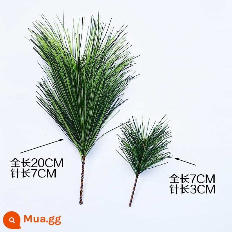 Mô phỏng lá thông đón cành thông Luo Hansong hoa nhựa thông bách cảnh cành giả làm đẹp lá thông lá thông - Size lớn (10 miếng) như hình, mẫu chống tia UV ngoài trời