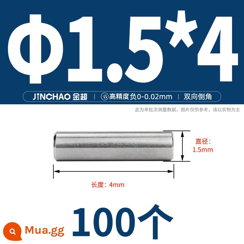 Chốt định vị hình trụ chốt inox 304 chốt cố định chốt đặc M2M2.5M3M4M5M6M8M10mm - Φ1,5 * 4(100 chiếc)