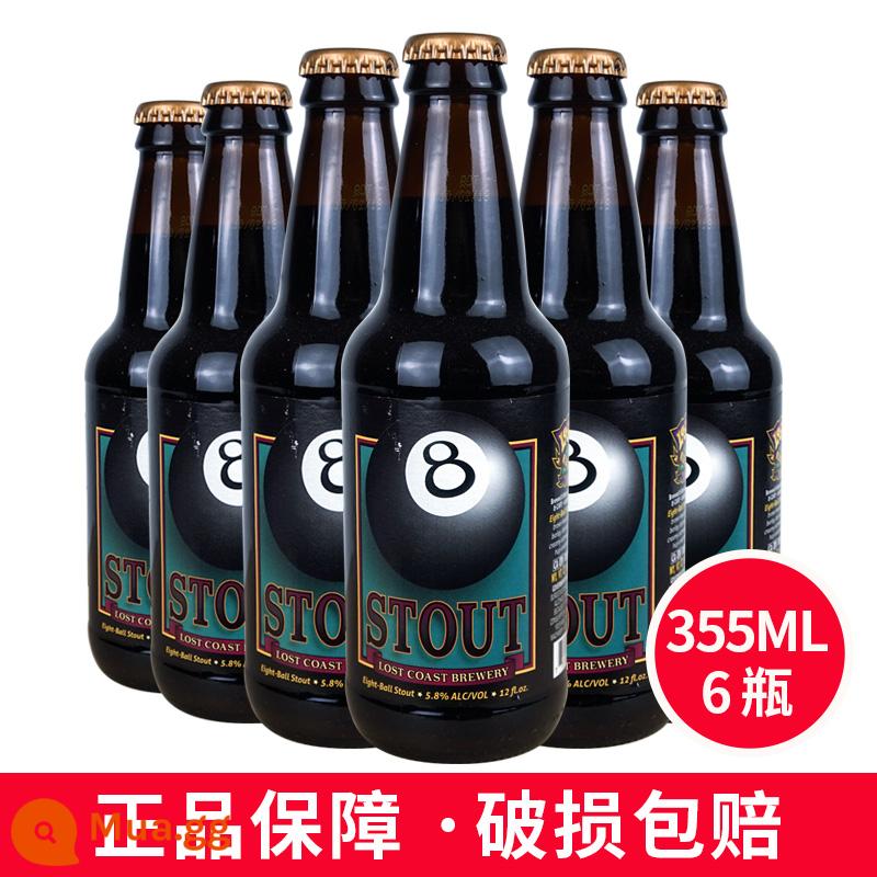 Lost Coast Socola Bơ Đậu Phộng Bia Mỹ Nhập Khẩu Thủ Công Sản Xuất Bia Kết Hợp IPA Bia Stout 6 Chai 355 - Đen 8 Stout 6 chai