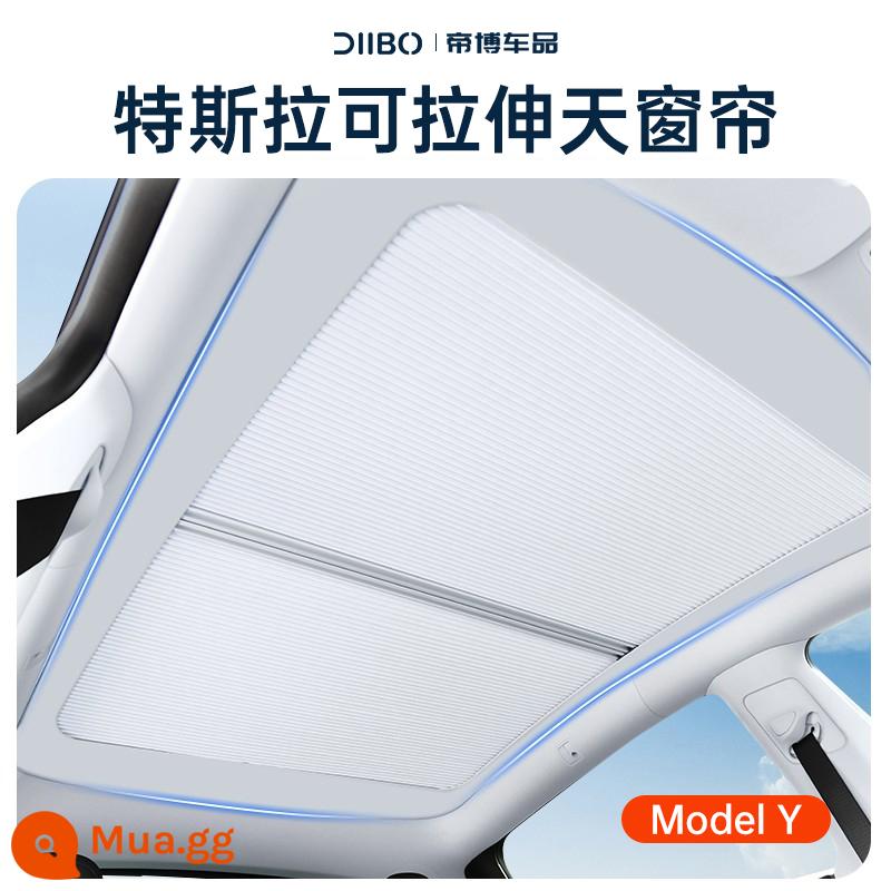 Thích hợp cho Tesla tấm che nắng ModelY/3 cửa sổ trời tấm che nắng trên rèm kem chống nắng khối Ya sửa đổi phụ kiện ô tô điều tốt - Phiên bản nâng cấp cửa sổ trời dạng rút Model Y [Đã bao gồm lắp đặt toàn quốc]