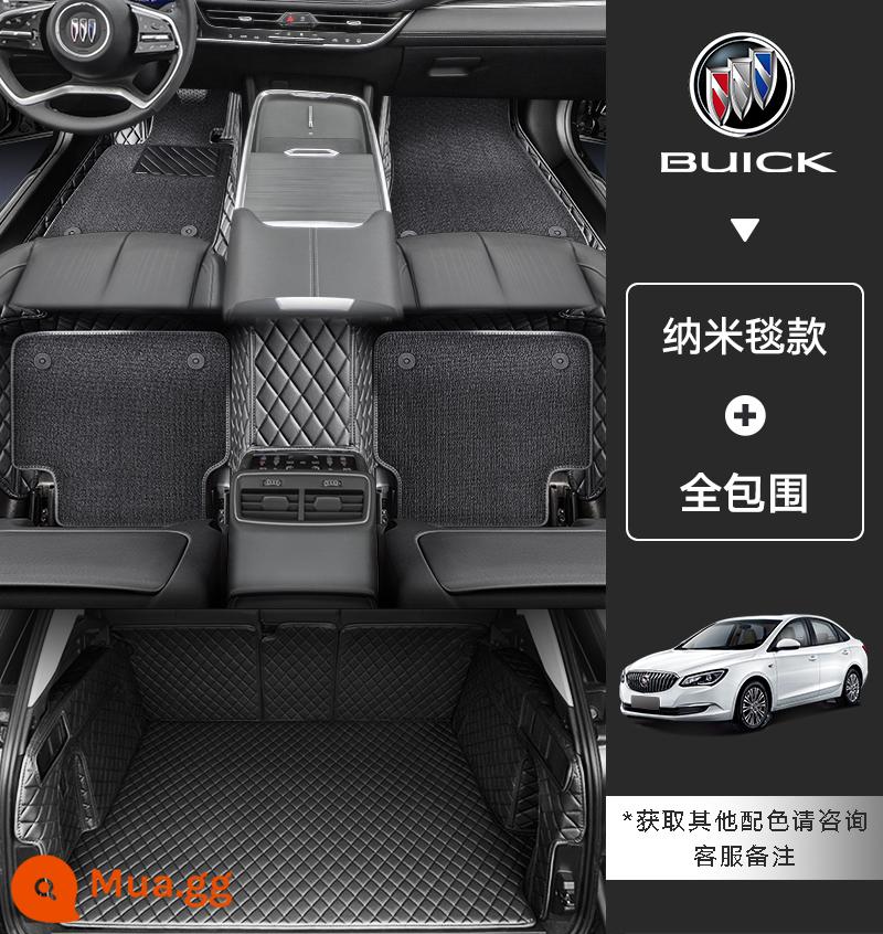 Rongerbuick Regal Junyue Weilang Angkewei Yinglang Angkola thảm ô tô bao quanh hoàn toàn màu xanh vi mô bảy chỗ - Đóng gói: [Chăn Nano] + Thảm lót cốp bao quanh [Màu ghi chú]