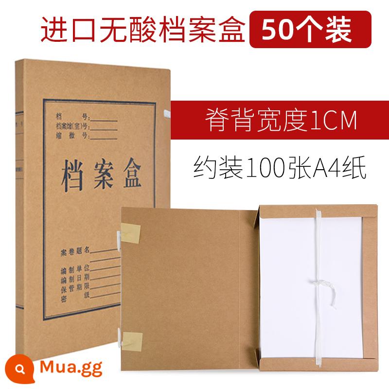 50 hộp đựng hồ sơ hộp dữ liệu hồ sơ giấy kraft hộp lưu trữ a4 nhập khẩu hộp hồ sơ giấy dày không chứa axit dung lượng lớn tùy chỉnh in logo tùy chỉnh văn phòng phẩm văn phòng chứng từ kế toán tùy chỉnh - 50 mẫu nhập khẩu cực dày không chứa axit/1cm