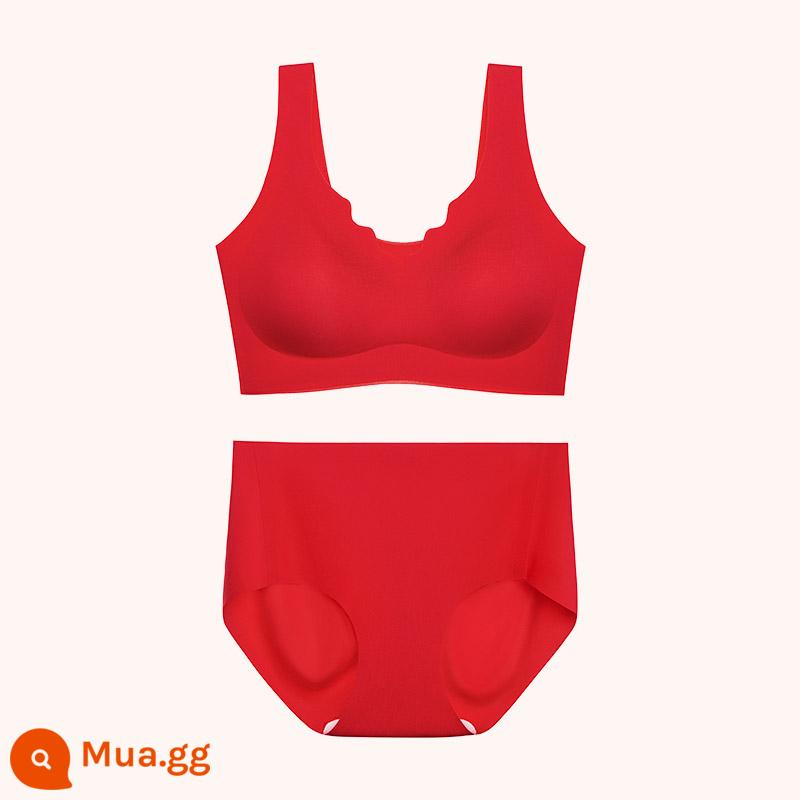 Matsuyama Cotton Shop Little Red Box Bra Panties Set Hộp quà tặng cô dâu Mới cưới Năm con thỏ Quà tặng đồ lót cho năm con thỏ - Trung Quốc đỏ