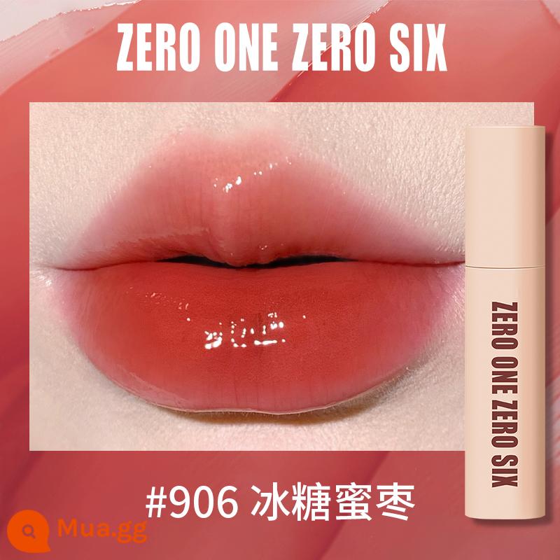 Zero One Zero Lu 0106 Lip Mud Lip Men Lip Gloss Matte Peach Không Kéo Khô Tinh Khiết Desire Sinh Viên Thể Hiện Màu Trắng - 906 đường đá chà là thực phẩm tô màu gương son môi