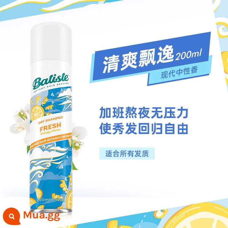 Xịt dưỡng tóc không gội Batiste Beatis Xịt dưỡng tóc khô bồng bềnh cứu tinh cho đầu dầu - [Làm thêm giờ và thức khuya] 200ml sảng khoái và thanh lịch - Hương thơm trung tính hiện đại