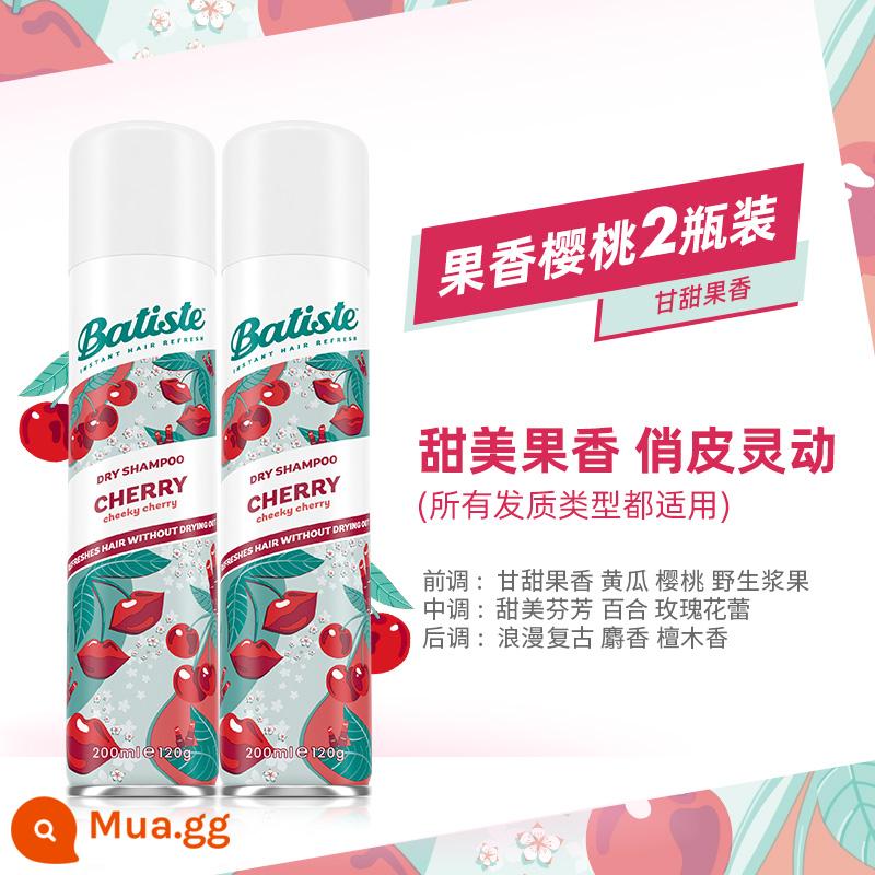 Xịt dưỡng tóc không gội Batiste Beatis Xịt dưỡng tóc khô bồng bềnh cứu tinh cho đầu dầu - Hương trái cây anh đào 200ml*2