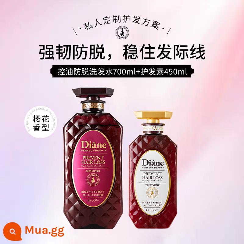 Bộ dầu gội dưỡng tóc Moist Diane Beauty ngăn ngừa rụng tóc dày đặc - Dầu gội kích thích mọc tóc 700ml + dầu xả 450ml