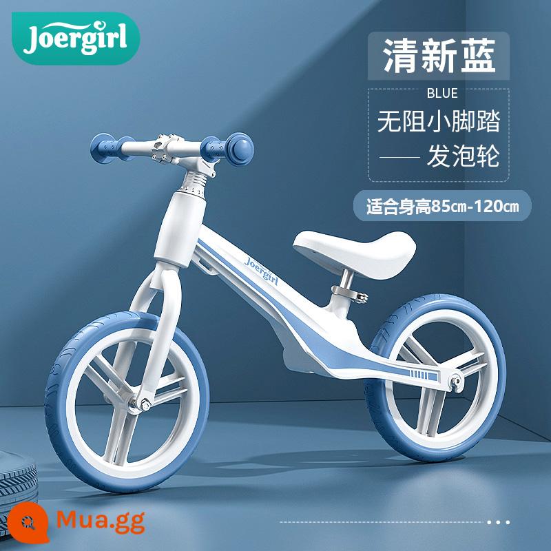 Xe thăng bằng trẻ em không bàn đạp 1-3-6 tuổi xe trượt Scooter baby yo bé trai và bé gái trượt xe đạp - Bánh xe xốp bơm hơi màu xanh tươi/12 inch/hợp kim magiê, mũ bảo hiểm và đồ bảo hộ miễn phí