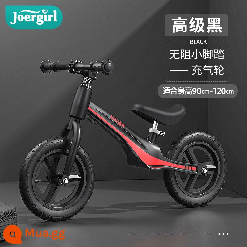 Xe thăng bằng trẻ em không bàn đạp 1-3-6 tuổi xe trượt Scooter baby yo bé trai và bé gái trượt xe đạp - Thiết bị bảo vệ mũ bảo hiểm máy bơm không khí hợp kim magiê/lốp khí nén tích hợp 12 inch màu đen/12 inch cao cấp