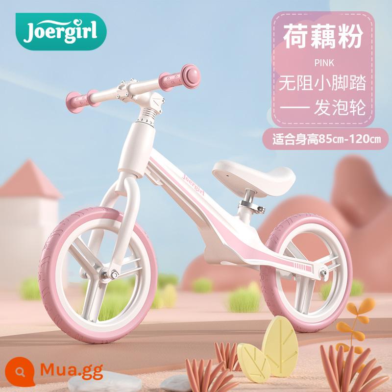 Xe thăng bằng trẻ em không bàn đạp 1-3-6 tuổi xe trượt Scooter baby yo bé trai và bé gái trượt xe đạp - Bột rễ sen/bánh xe xốp bơm hơi 12 inch/hợp kim magie, mũ bảo hiểm và đồ bảo hộ miễn phí