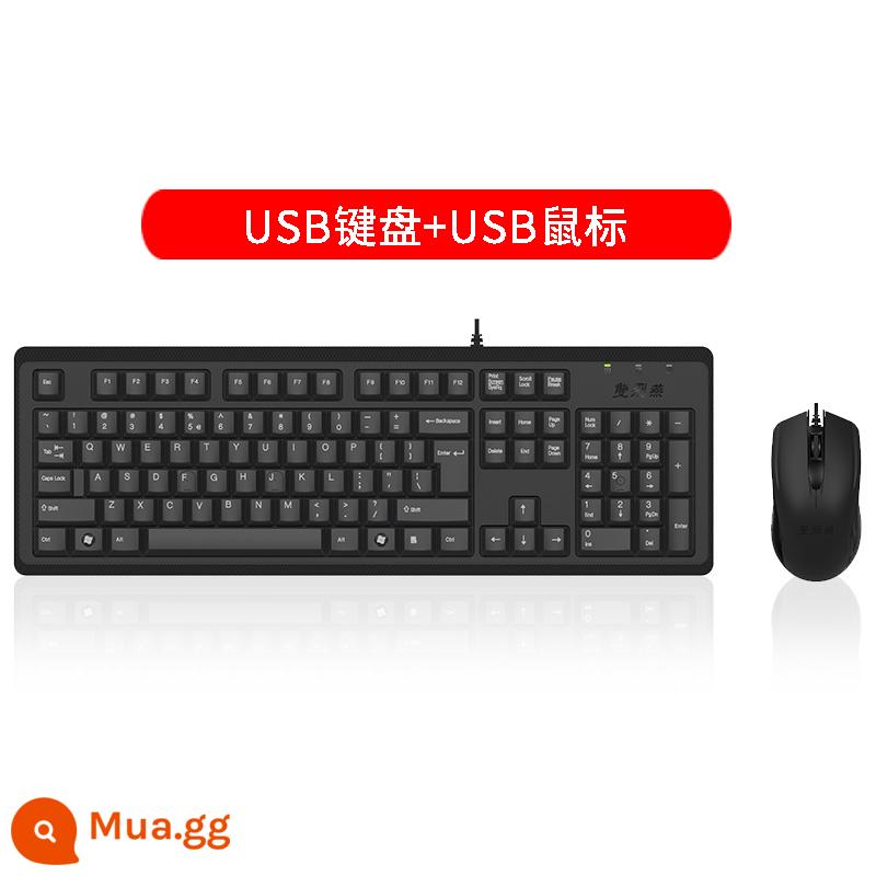 Chính thức bán hàng trực tiếp Shuangfeiyan KR-9276usb bộ bàn phím chuột có dây bộ phím chuột văn phòng máy tính - Bàn phím USB + chuột USB