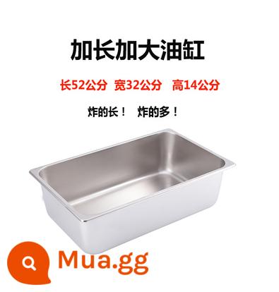 Nồi chiên nhỏ Blue Fried Blue lớn 81 Nồi chiên Big Fried Blue - 1 bình dầu đặc 20 lít