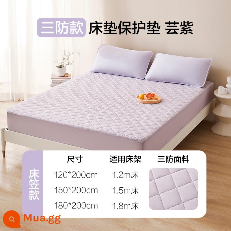 NetEase lựa chọn cẩn thận các loại tã chống thấm loại A, nệm bông dày, túi ngủ, ga chống bụi, ga trải giường và ga trải giường - Kháng khuẩn ba lớp [loại tấm vừa vặn] (Yun Purple)