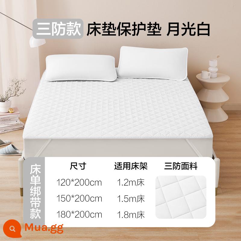 NetEase lựa chọn cẩn thận các loại tã chống thấm loại A, nệm bông dày, túi ngủ, ga chống bụi, ga trải giường và ga trải giường - Kháng khuẩn ba lớp [loại tấm] (màu trắng)