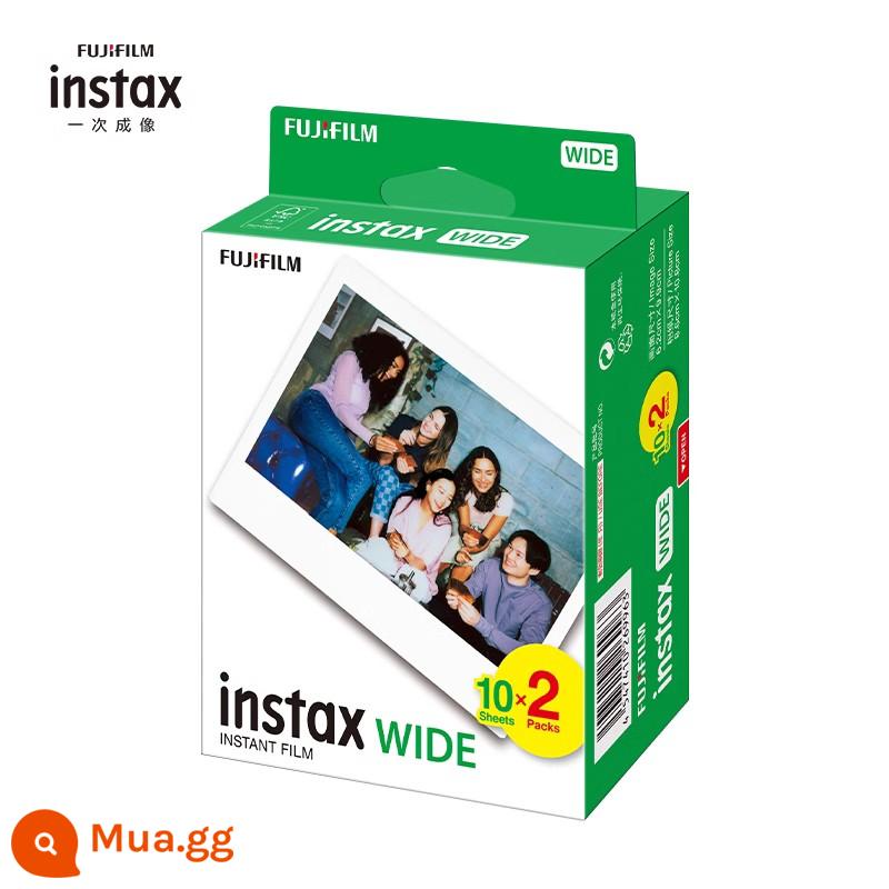 Giấy ảnh máy ảnh lớn khổ rộng 5 inch Polaroid instax w300 210 200 film lớn viền trắng chân đế chụp - 20 tờ giấy ảnh viền trắng khổ rộng + 2 album ảnh 5 inch