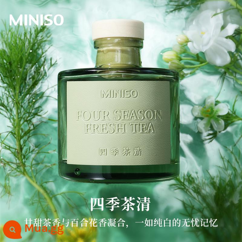 MINISO hương thơm không cháy trong nhà lâu dài làm mát xe hơi nhà vệ sinh khử mùi nước hoa phòng ngủ - Trà Tứ Quý Thanh Lọc Bốn Mùa 100ml