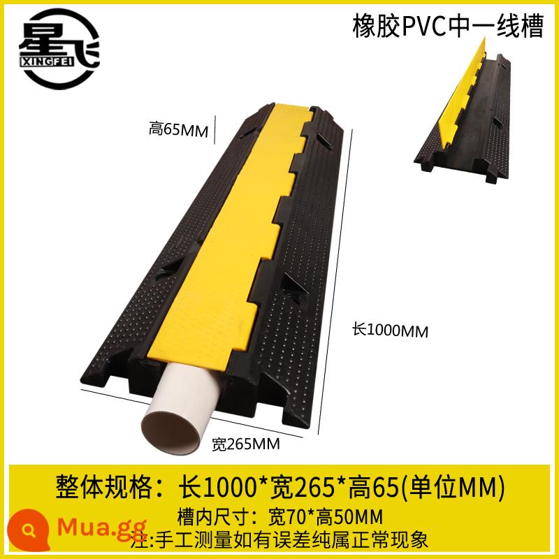 Bộ giảm thiểu khe nối dây Bộ phận bảo vệ cáp PVC cao su Tấm trong nhà - Cao su 70*50 trong một