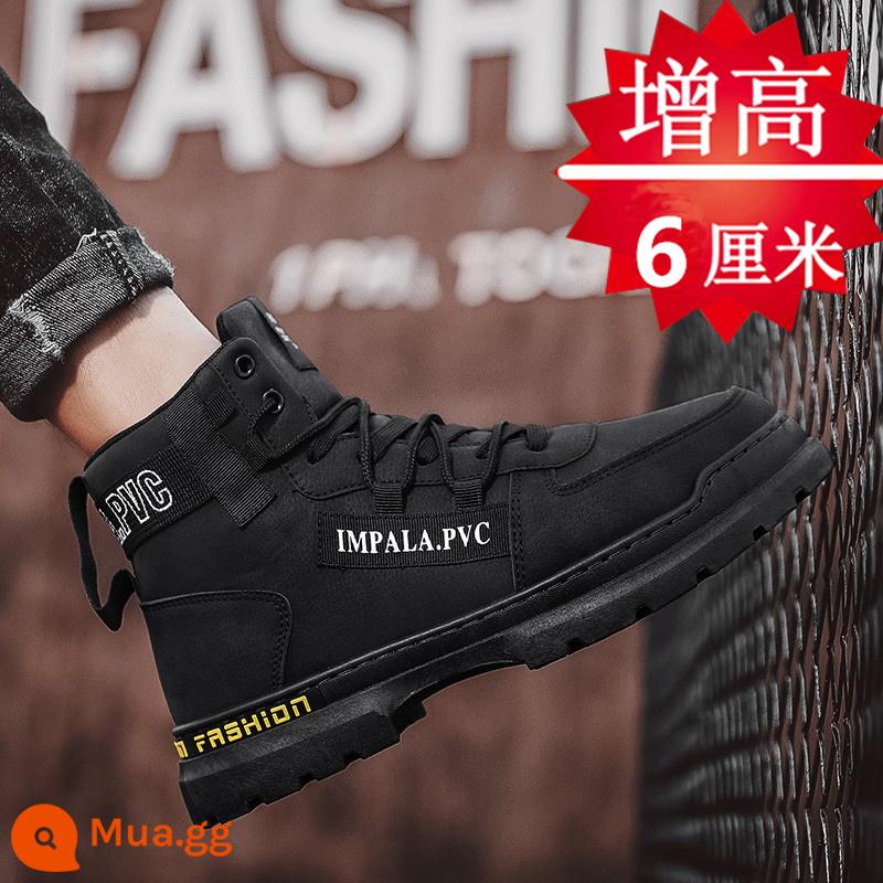 Giày nam mùa đông làm việc nam Boots Giày và giày lao động nam, giày bông giải trí - Màu đen (phiên bản nâng cao)