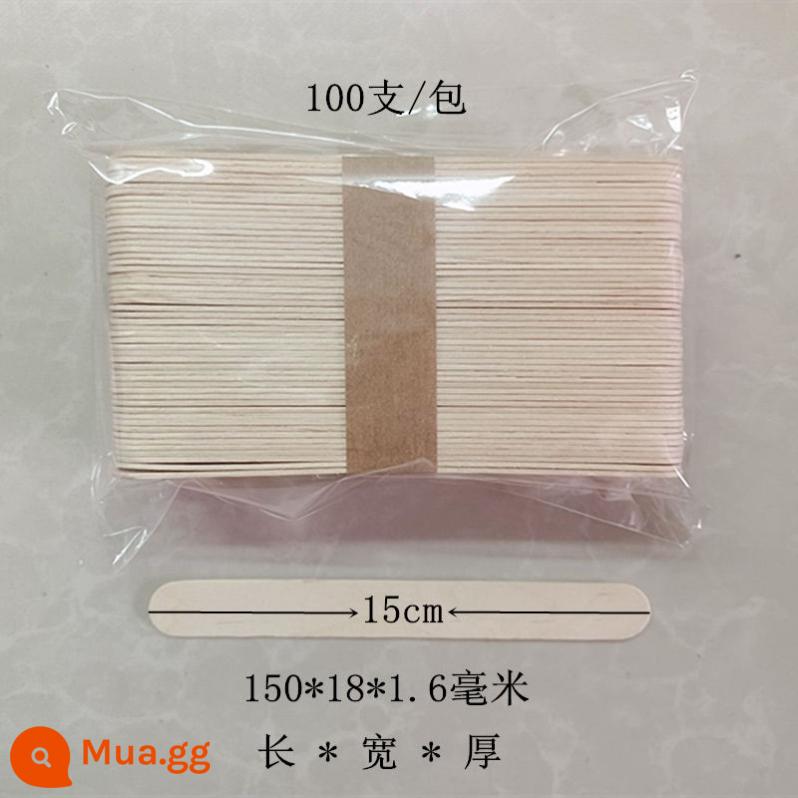 Hot-bán cấp thực phẩm ice cream stick popsicle stick popsicle stick thanh gỗ mô hình que kem thủ công thanh 100 miễn phí vận chuyển - 150*18*1.6mm 100 miếng