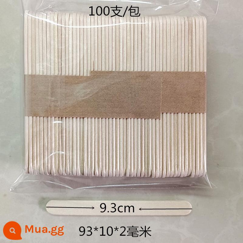 Hot-bán cấp thực phẩm ice cream stick popsicle stick popsicle stick thanh gỗ mô hình que kem thủ công thanh 100 miễn phí vận chuyển - Bề mặt 93*10*2mm, lấy 100 miếng