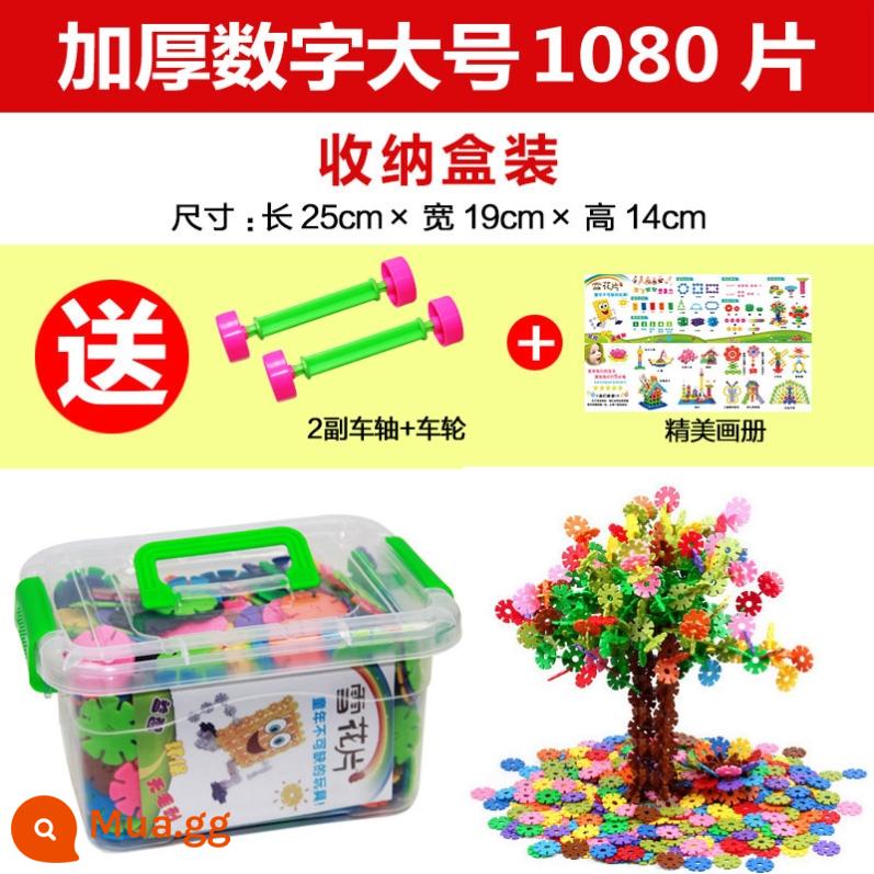 1000 miếng, 700 miếng, 300 miếng, cắm hoa, đồ chơi trẻ em, bông tuyết, sticker trẻ em, làm tranh ghép hình. - Kích thước kỹ thuật số lớn dày 3,2CM: 1080 miếng (hộp lưu trữ)