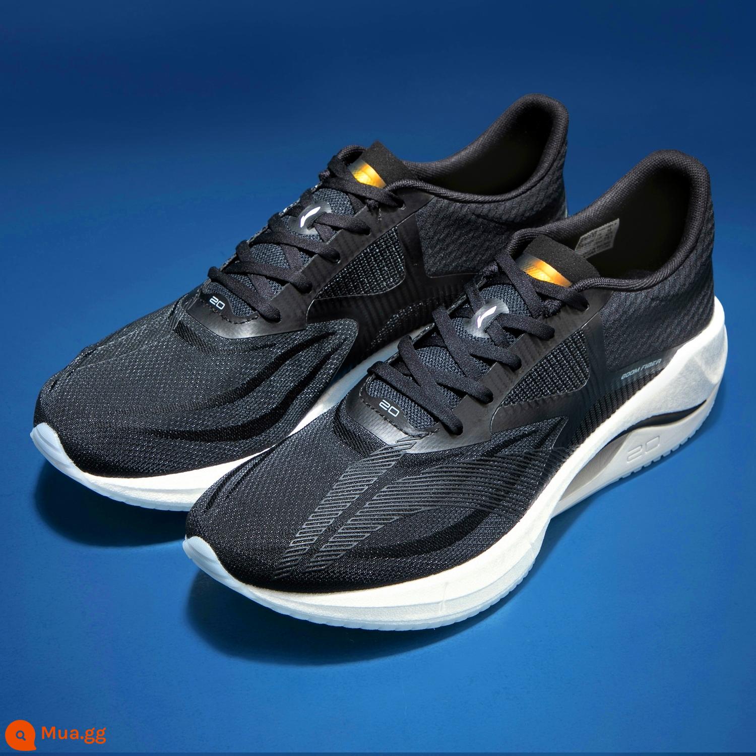 Li Ning siêu nhẹ thế hệ 20 giày chạy bộ nam 2023 mới siêu nhẹ 20 giày chạy bộ nam giày thể thao ARBT001 - Đế giữa siêu nhẹ 20 màu đen*