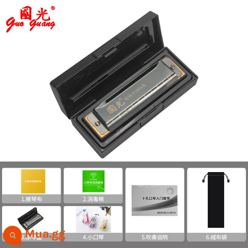 Harmonica Orb Altman Red Kai Harmonica cùng phong cách Học sinh mới bắt đầu học 10 lỗ trẻ em nam và nữ mục tự học có chữ - Màu đen (trọn bộ quà tặng)